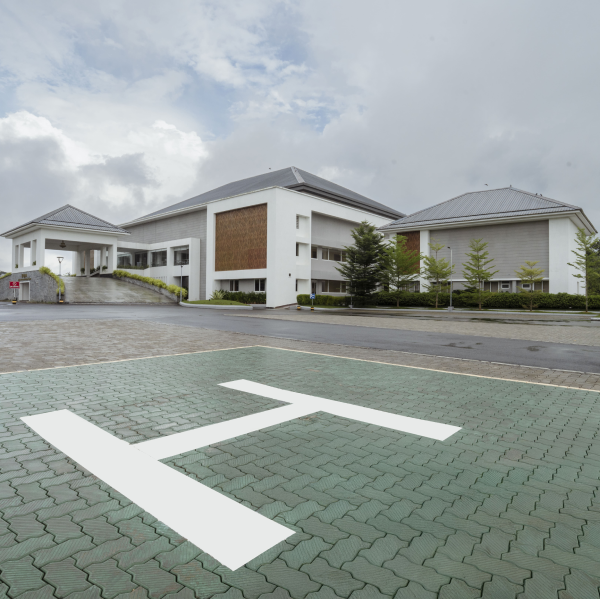 Helipad facility at VICC
